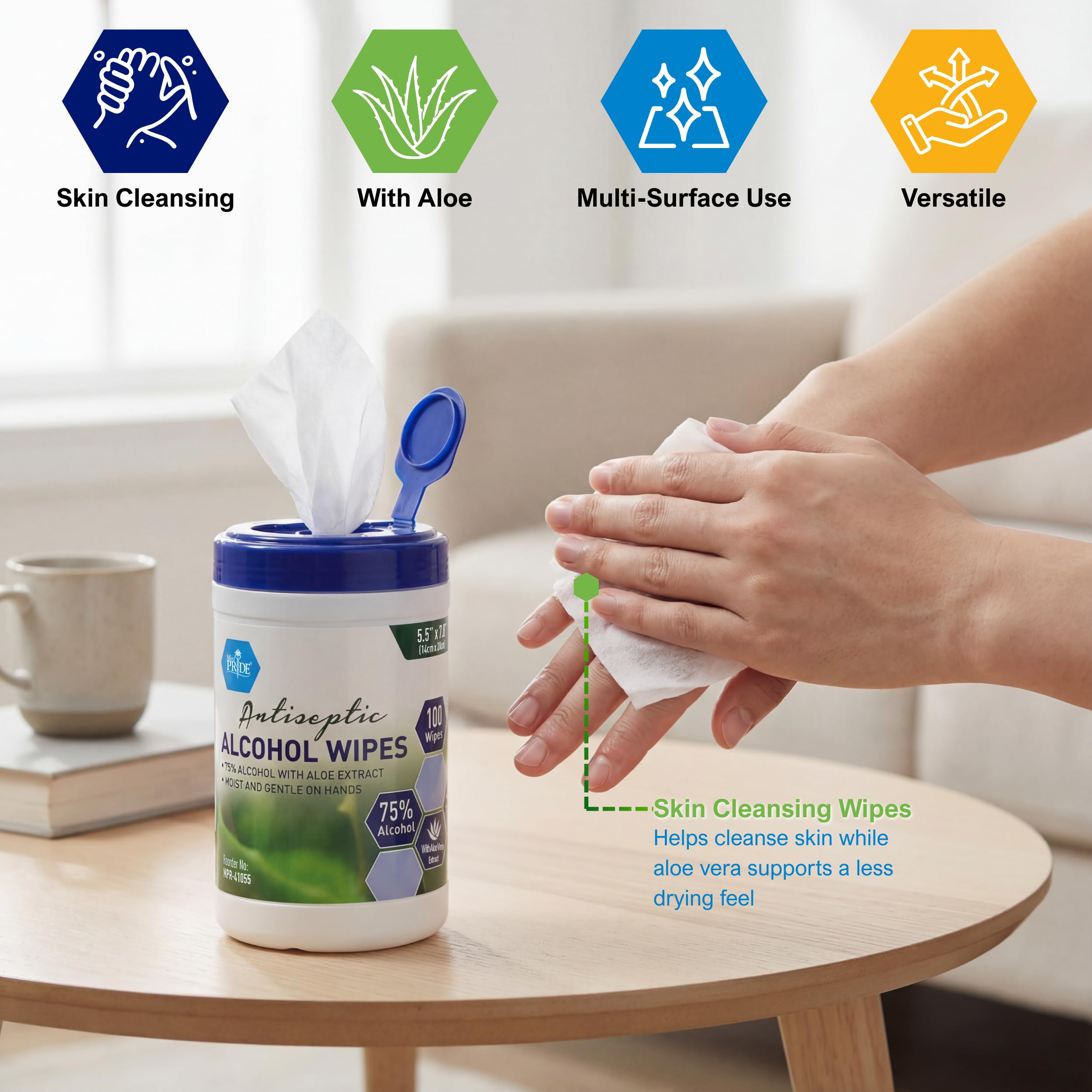 MED PRIDE wipes included in medical kits for hygiene readiness