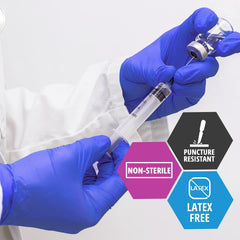 MED PRIDE box of 50 nitrile gloves offers reliable protection for daily tasks.