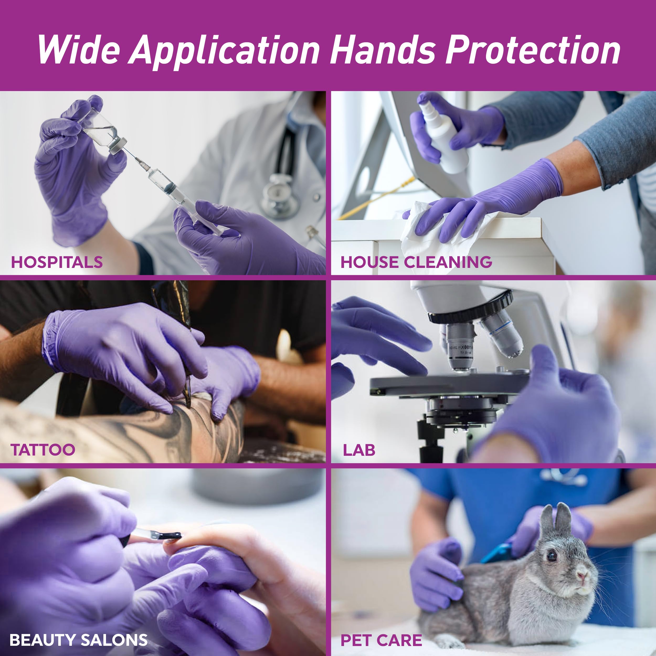 MedPride nitrile gloves suitable for law enforcement and first responders.