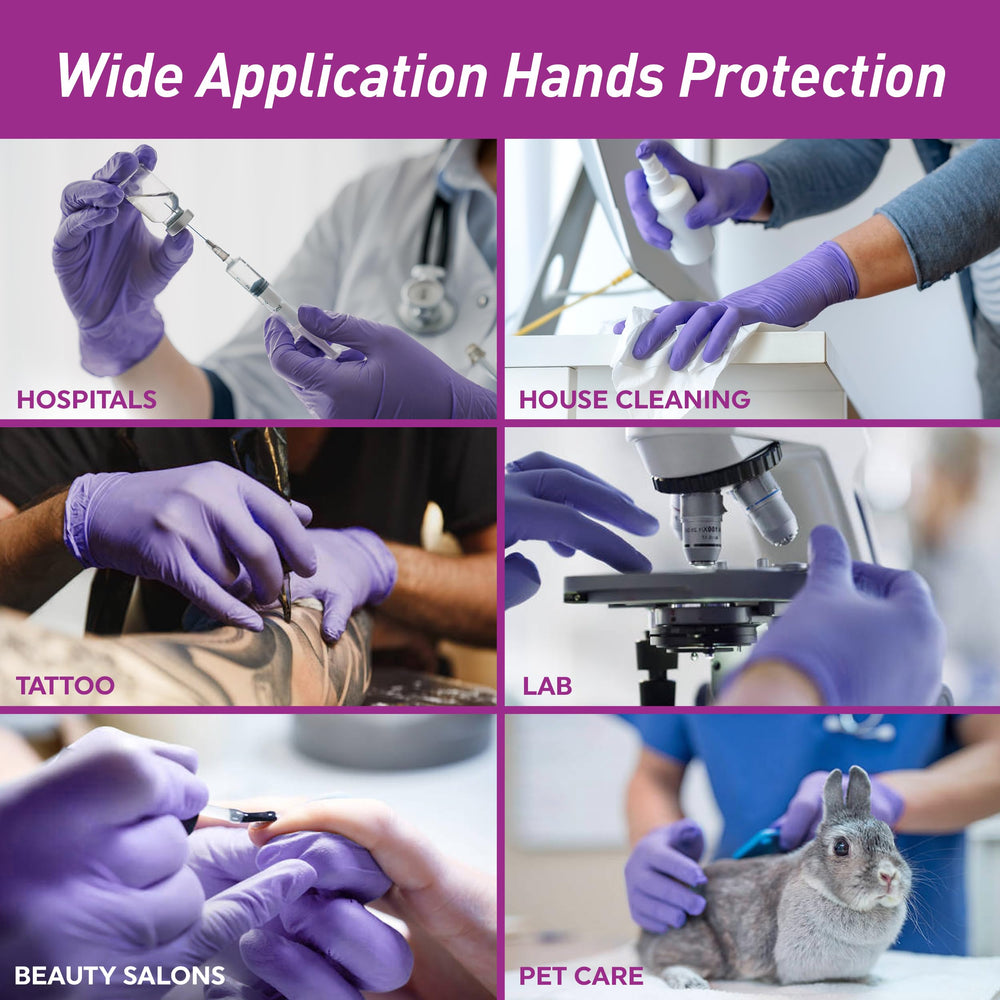 MedPride nitrile gloves suitable for law enforcement and first responders.