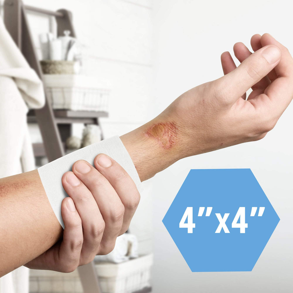 MED PRIDE non-adherent mesh design reduces sticking and pain during dressing changes.