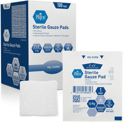 MED PRIDE sterile nonstick gauze pad 2x2 inches for clean wound coverage and easy changes.