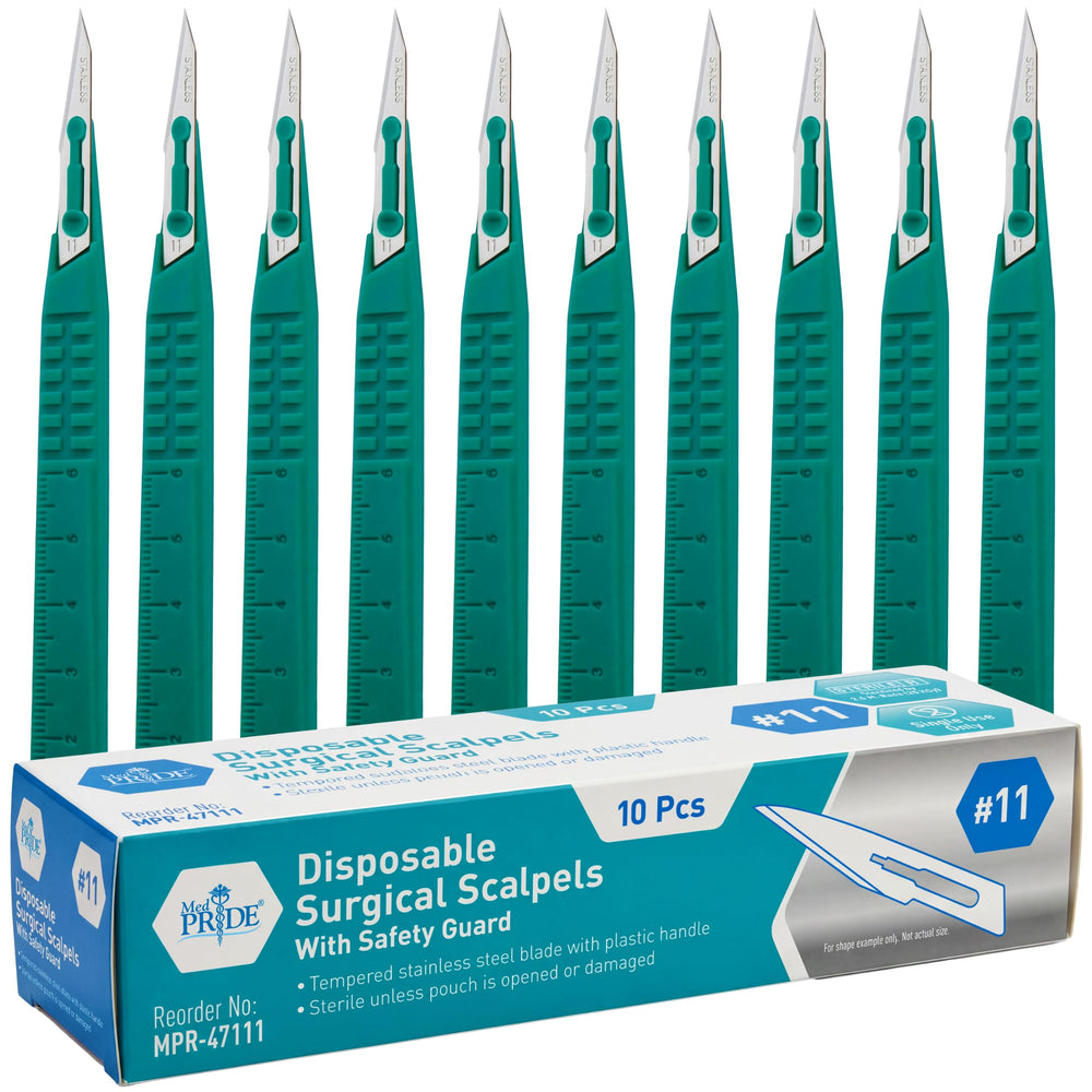 MED PRIDE sterile scalpel blade for dermaplaning with precise edge for smooth skin prep