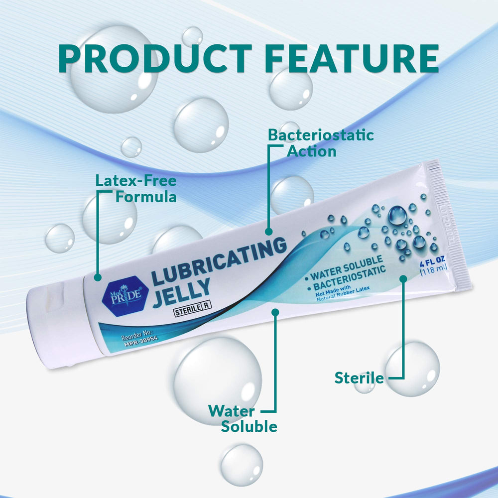 MED PRIDE travel-size lubricant tube ready for on-the-go medical kits.