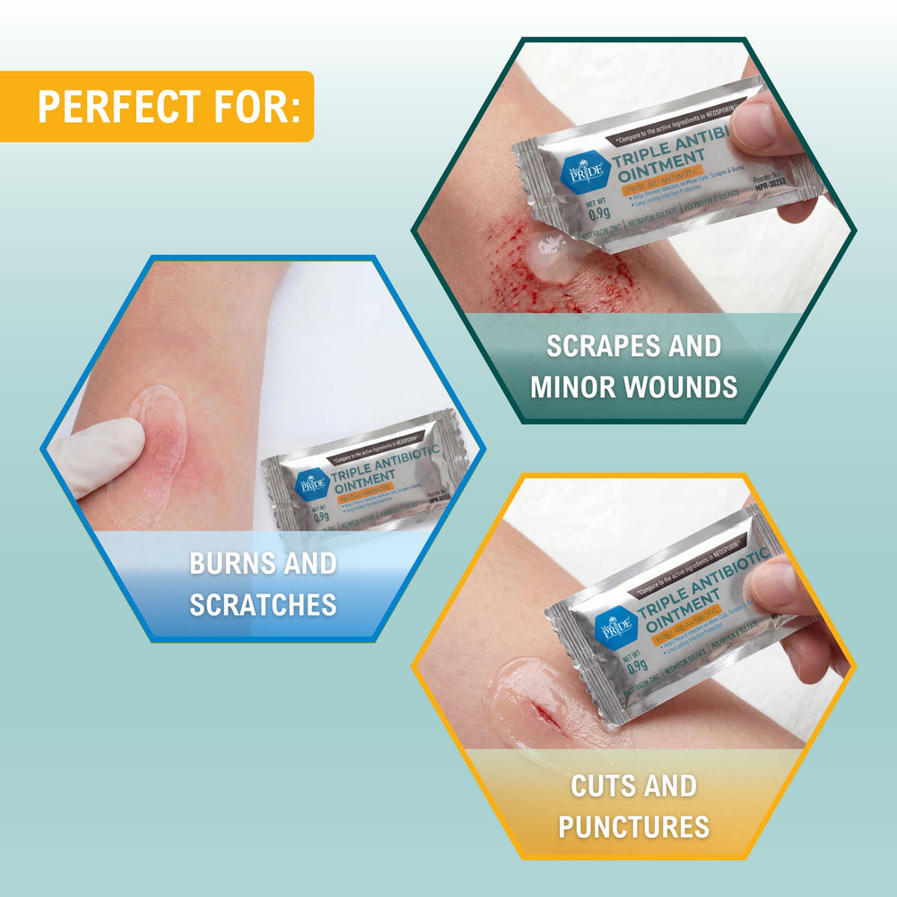 MED PRIDE ointment being applied to skin for minor wound care and comfort