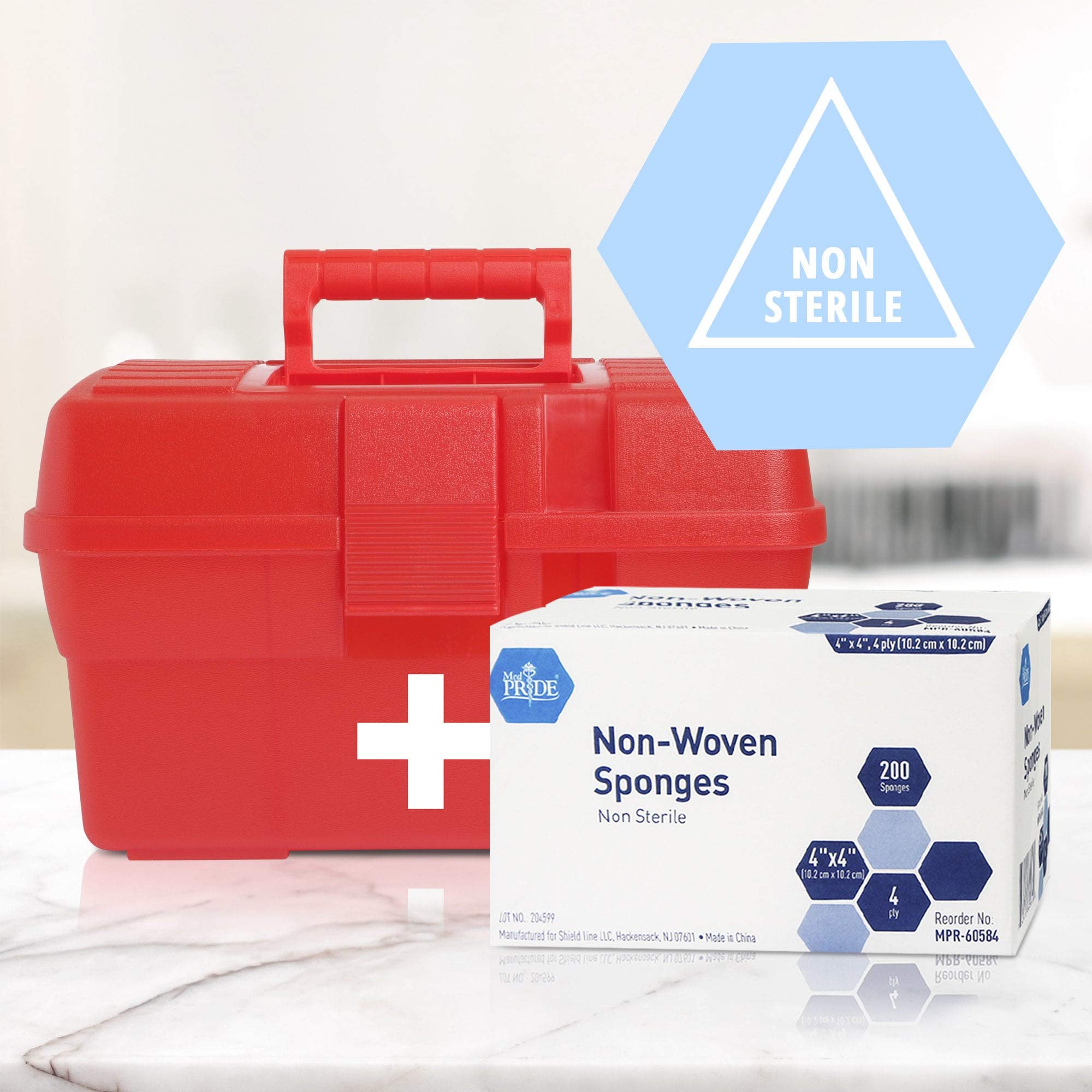 MED PRIDE versatile gauze supports larger dressings for varied wound care needs.