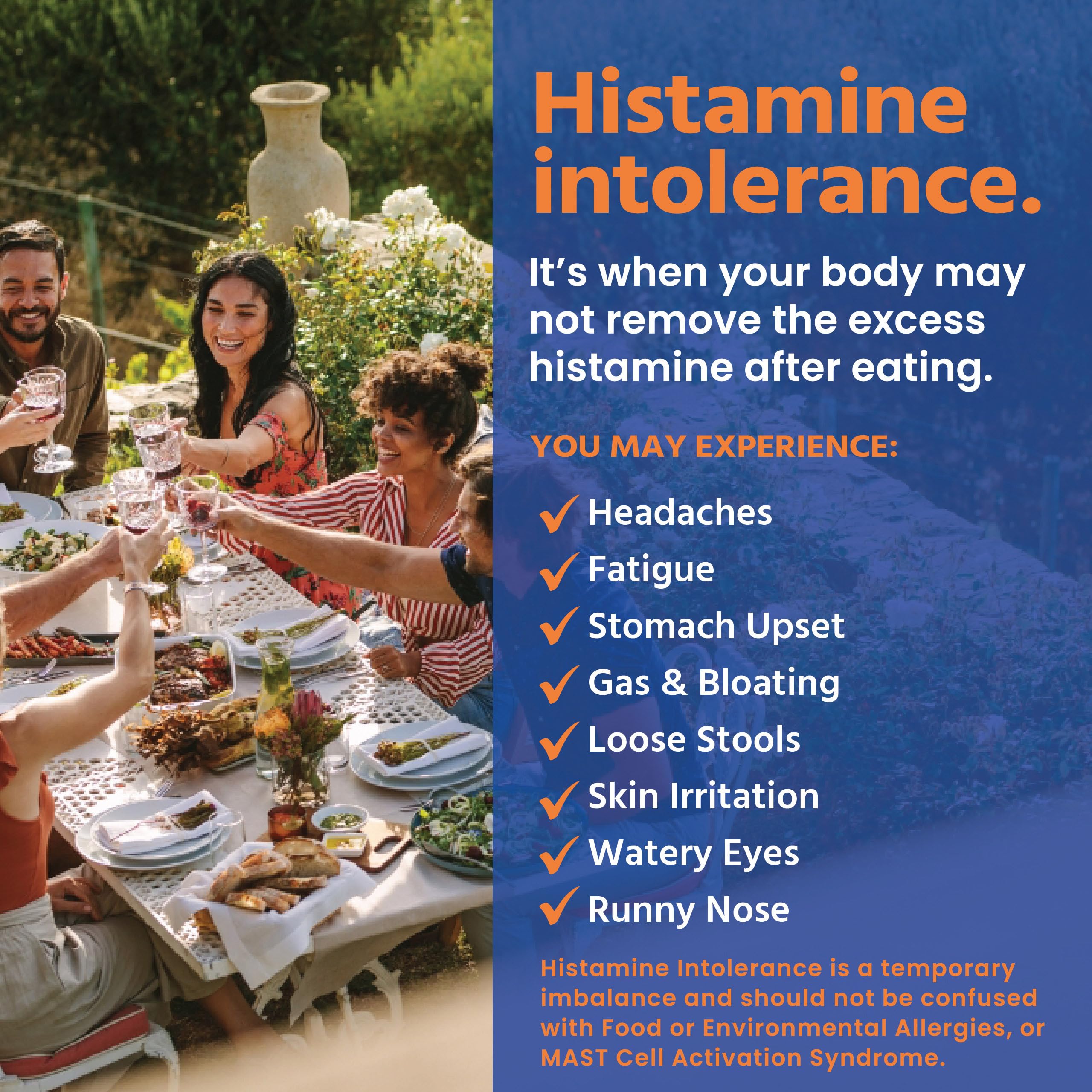 Medagel HISTAsolv DAO enzyme action neutralizes histamine in the small intestine