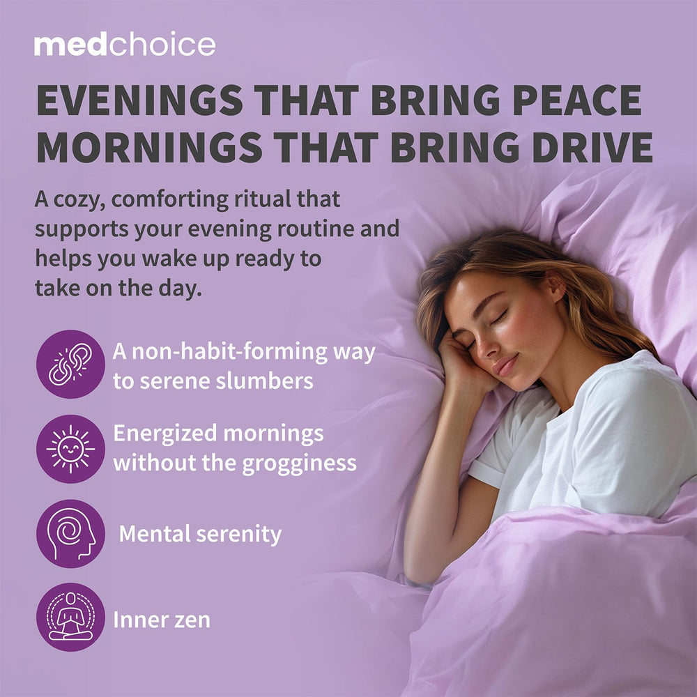 MEDCHOICE capsules with smooth texture easy to take before bed