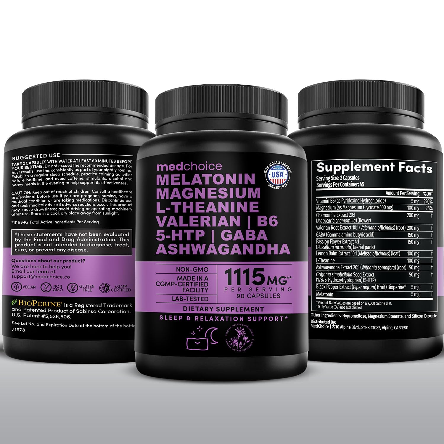 Person prepares for a restful night with MEDCHOICE sleep capsules