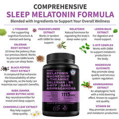 MEDCHOICE ashwagandha and L-theanine ingredients showcase calm relaxation potential.