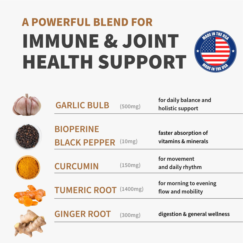 MEDCHOICE dual turmeric-curcumin capsules for flexible everyday movement.