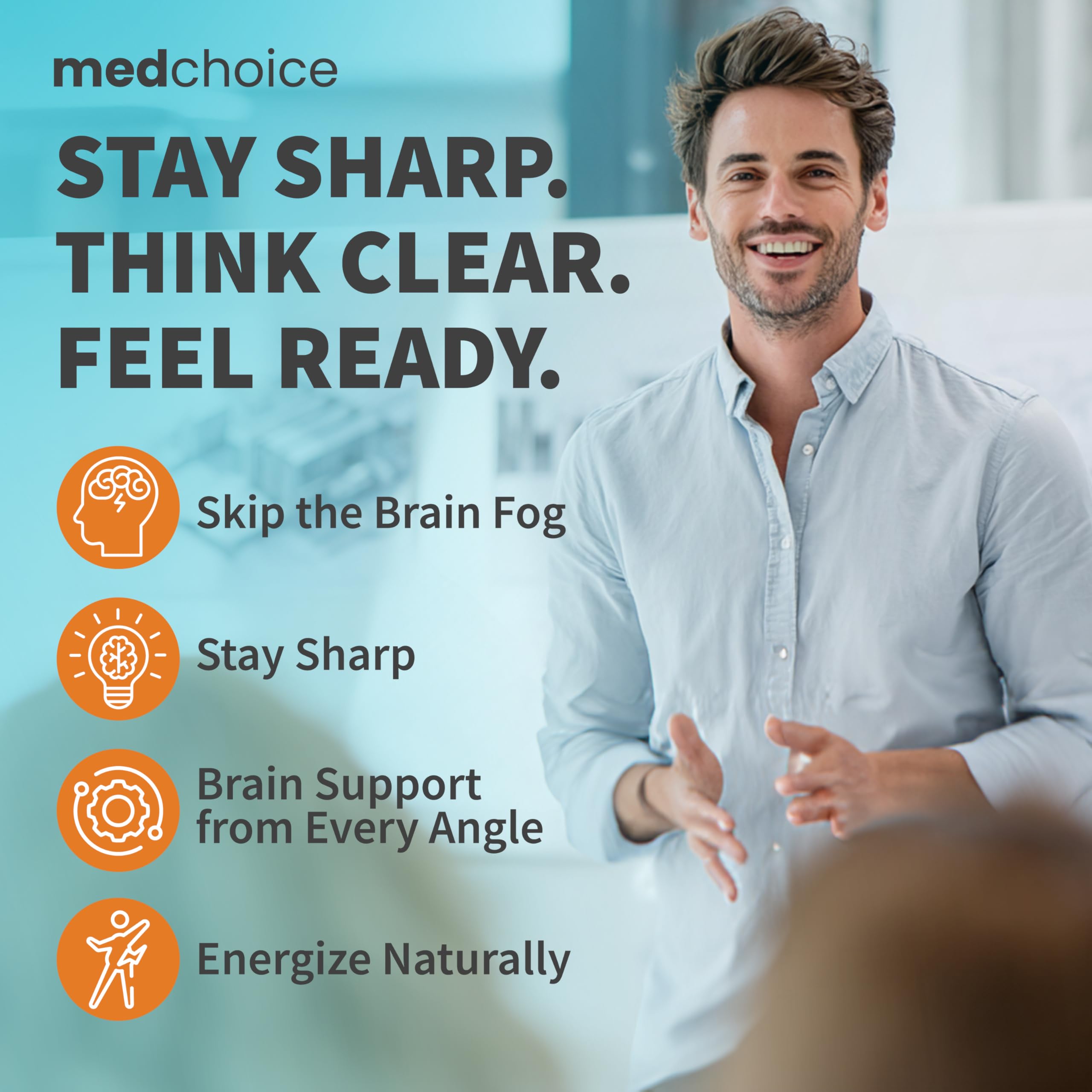 MEDCHOICE ingredients infographic highlights cognitive support components