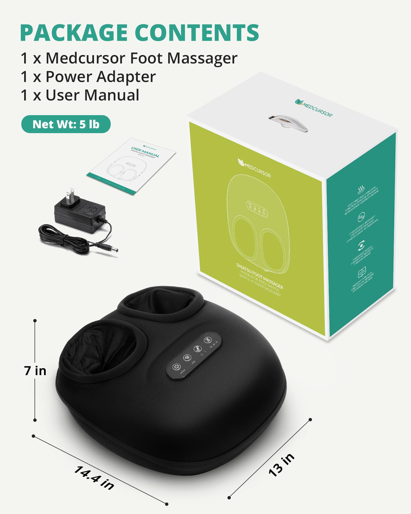 Night-time relaxation with Medcursor Foot Massager for unwinding routines.