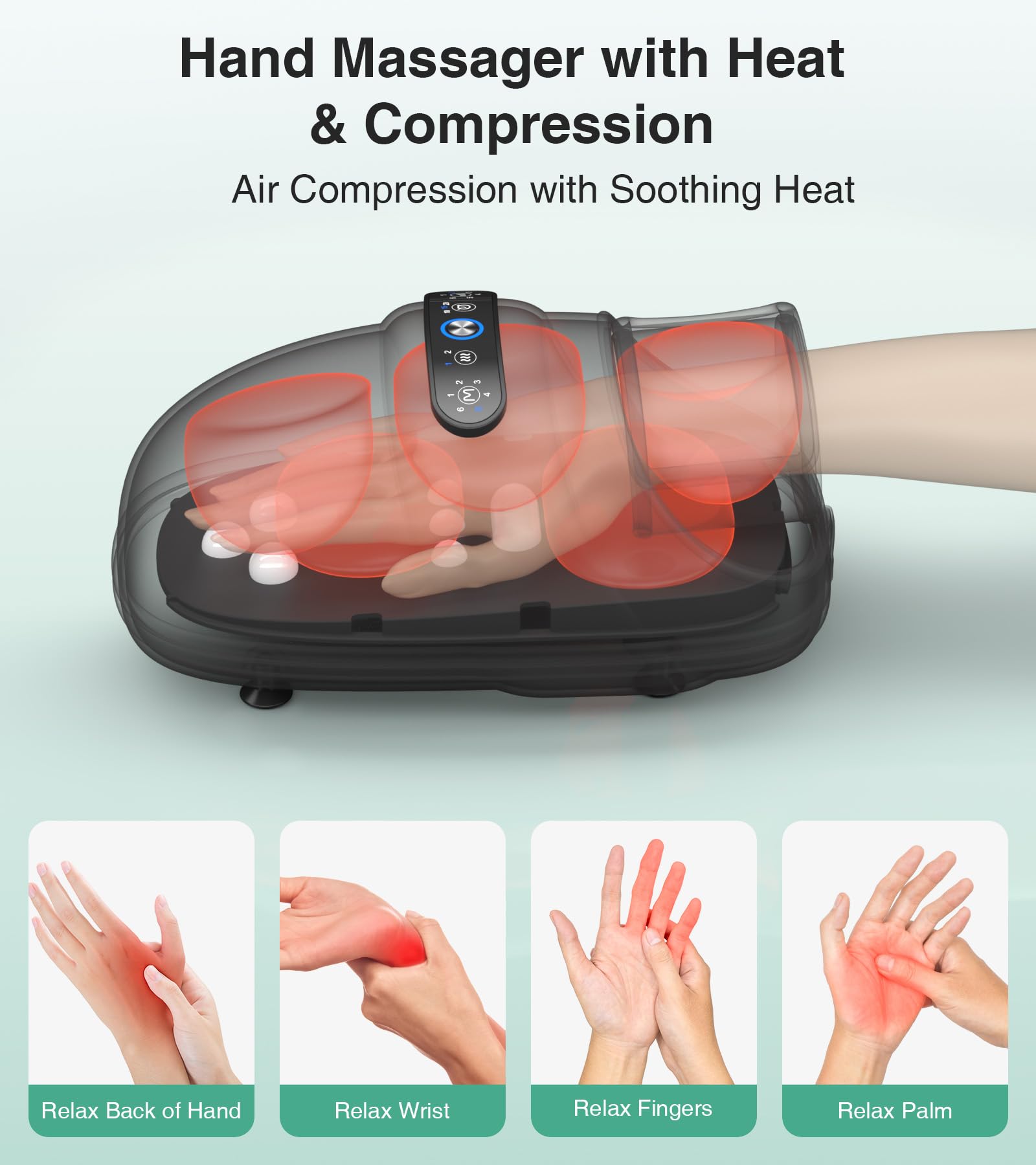 Medcursor Hand Massager acupressure beads detail provides varied sensations.