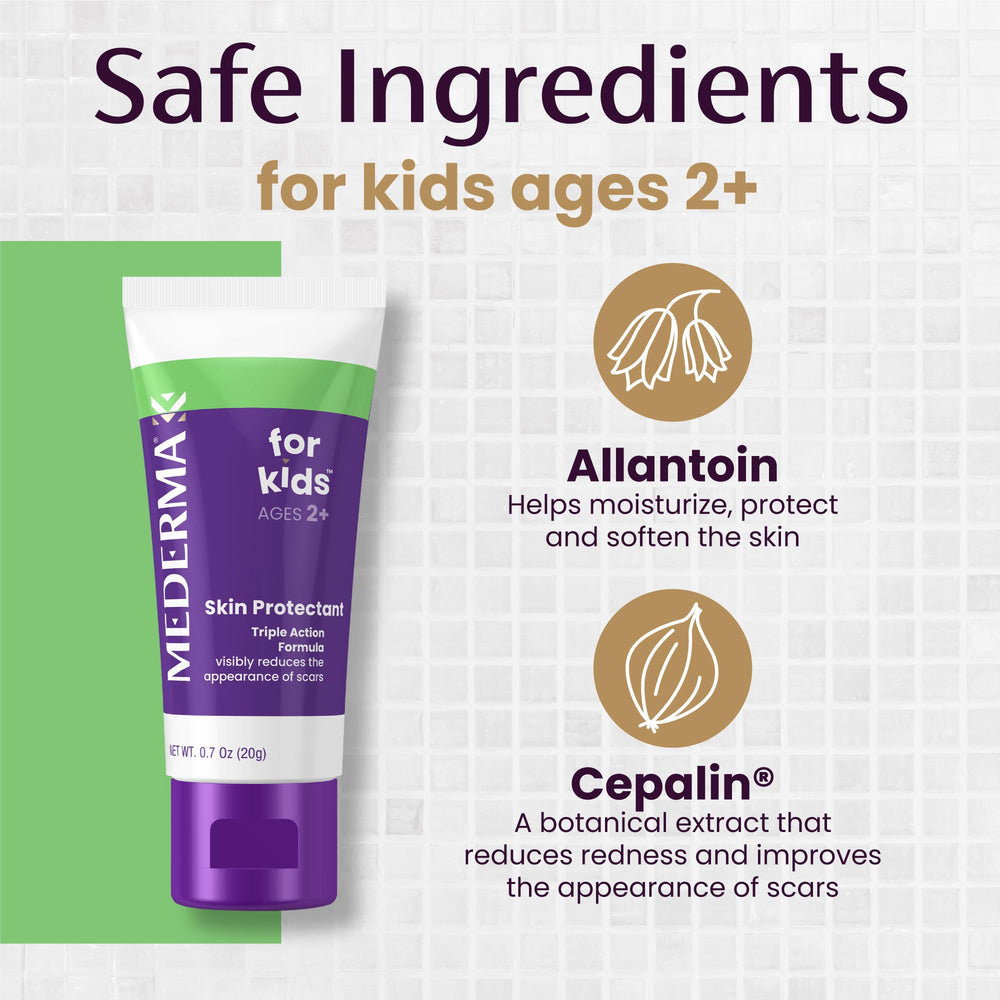 Mederma Kids grape scent showcases a pleasant aroma during treatment.