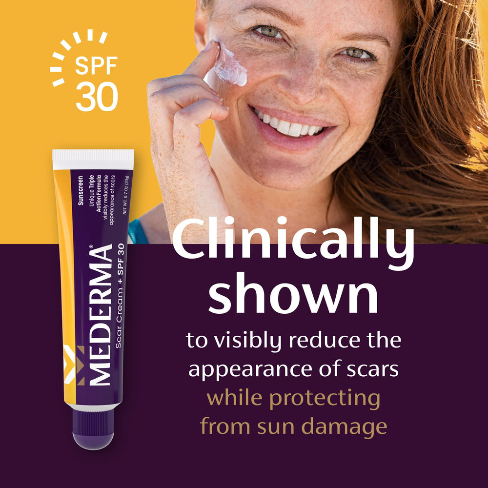 Mederma Scar Cream Plus SPF 30 quickly absorbs into skin.