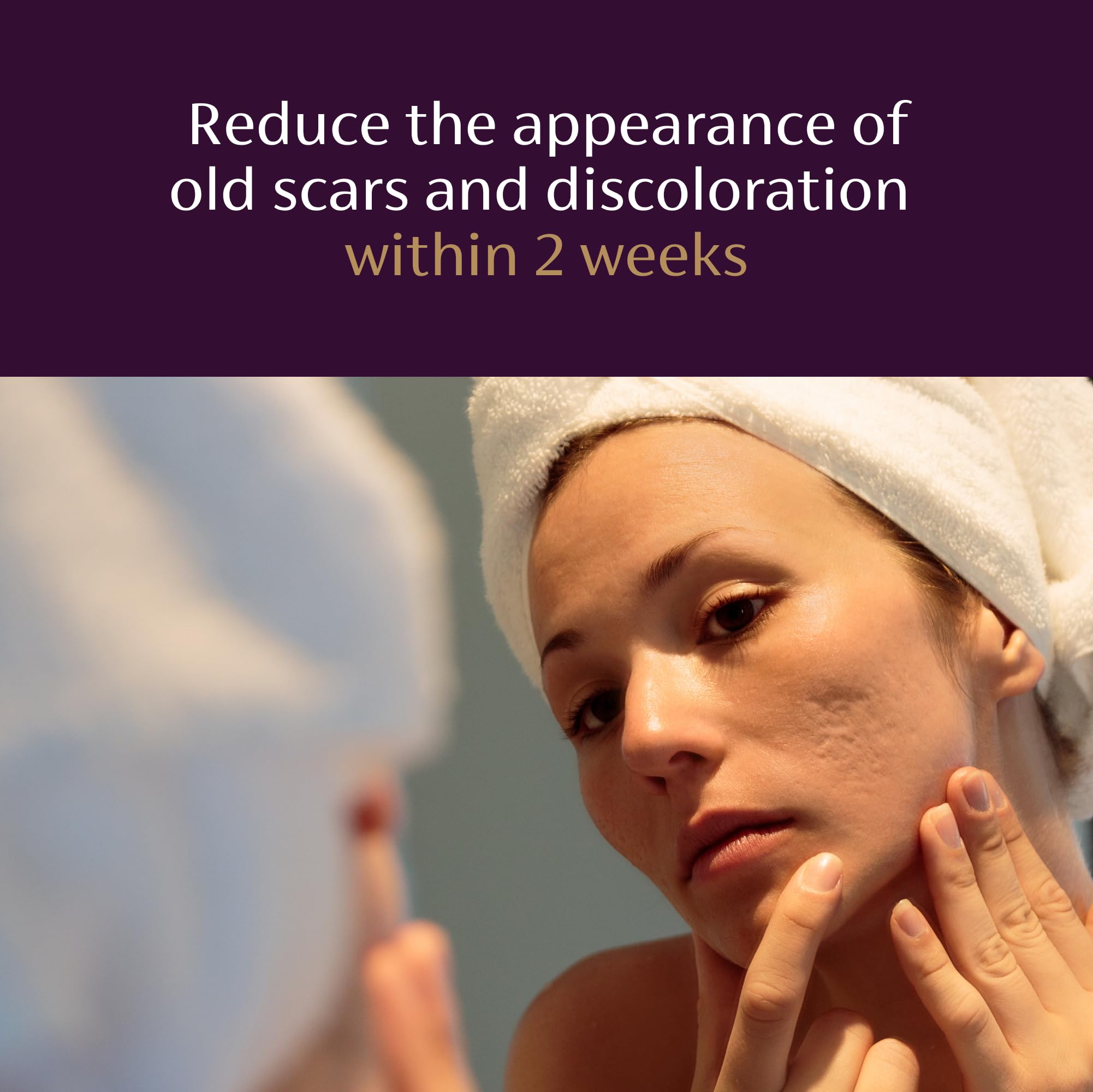 Mederma Scar Serum texture shown on fingertip