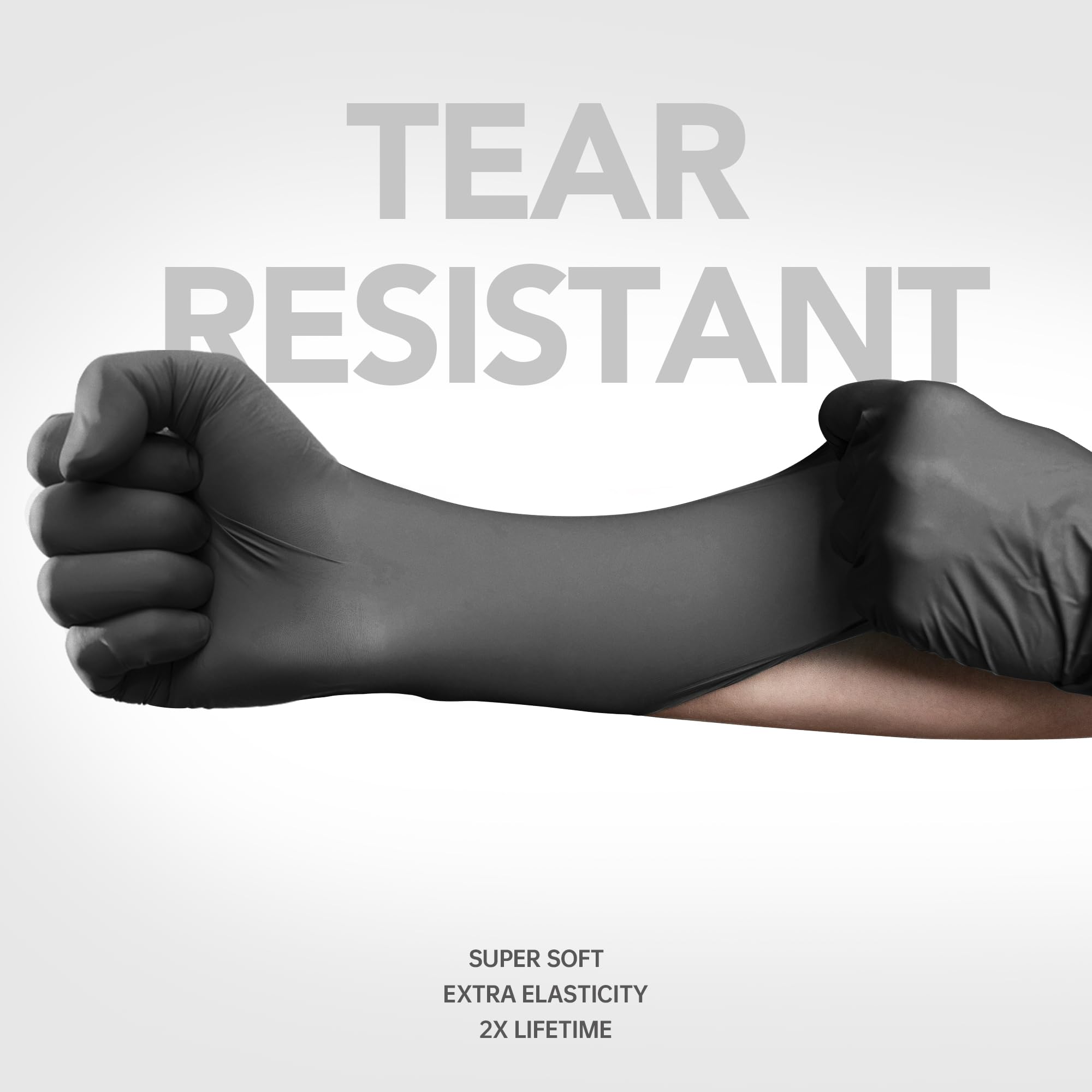 Medguy gloves on hand show secure grip and dexterity.