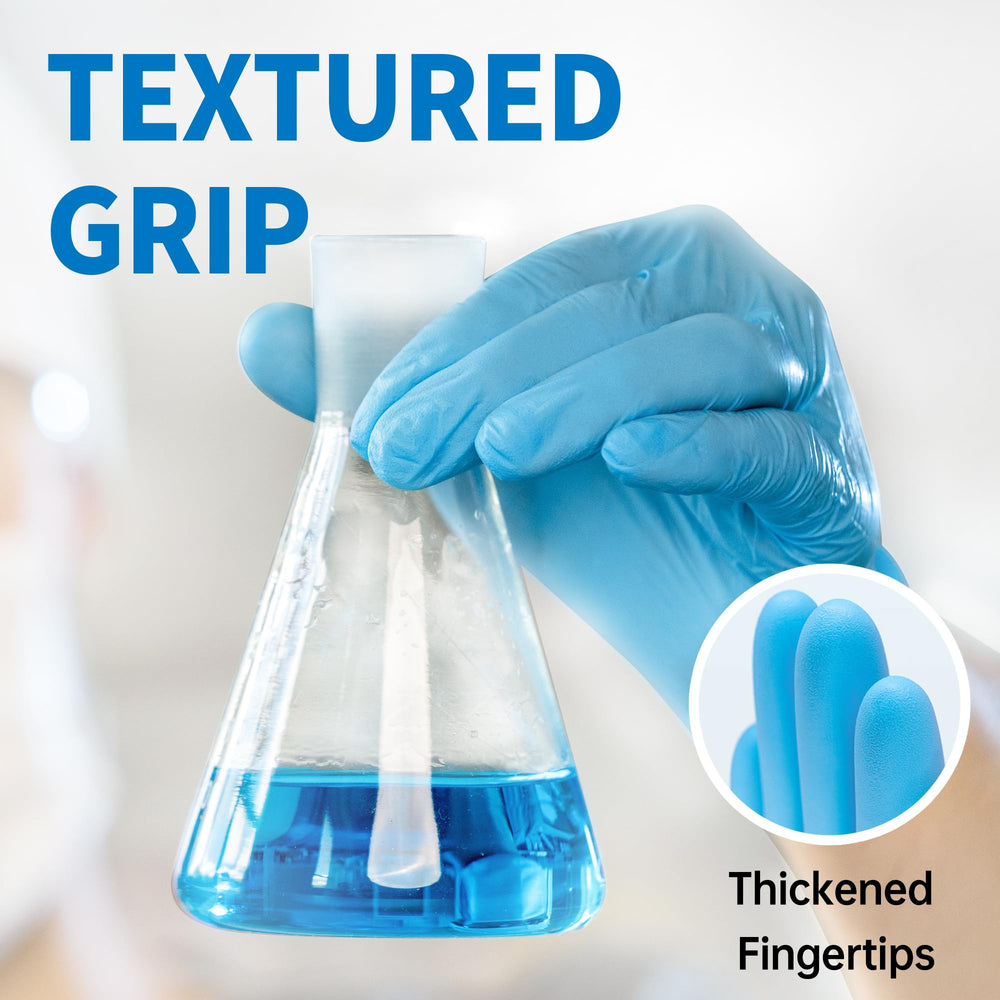 Medguy food-safe nitrile gloves ideal for clean handling.
