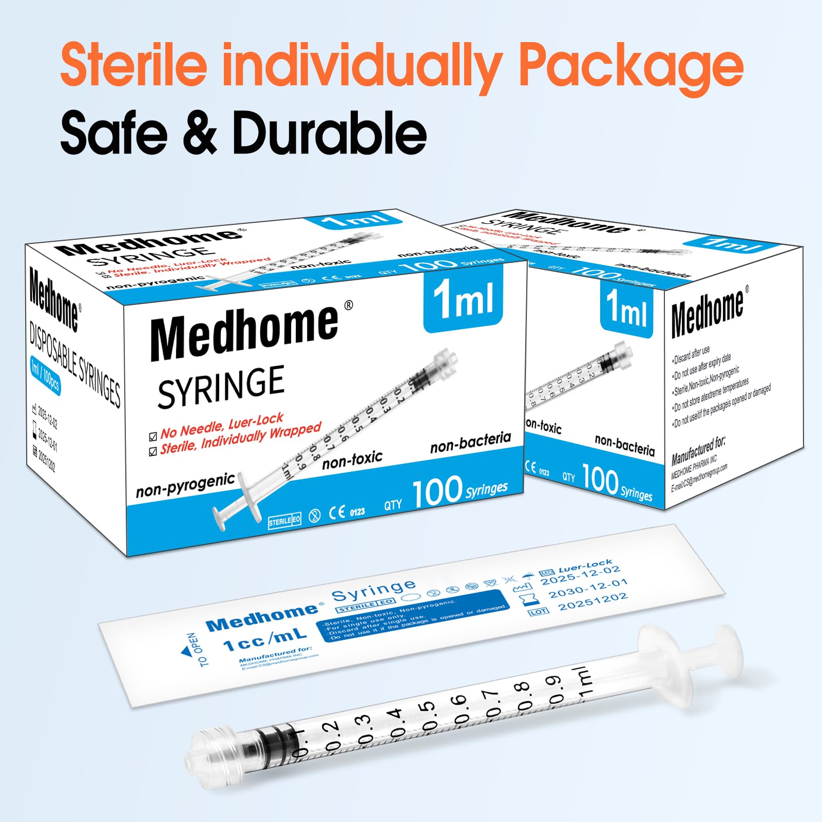 Medhome versatile syringe suited for lab, perfumery, and hobby projects.