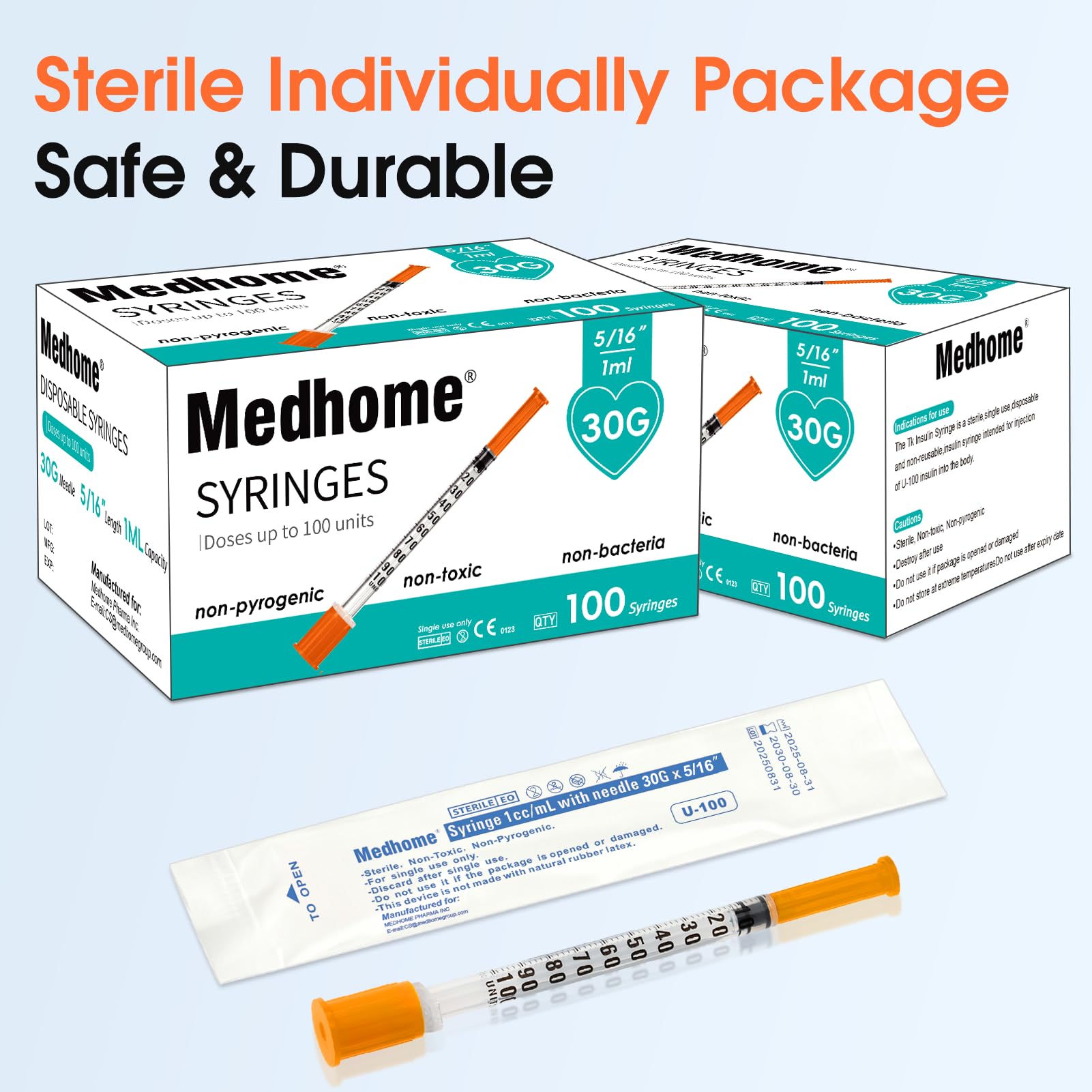 Medhome high-quality material syringe offers sturdy performance in industrial tasks.