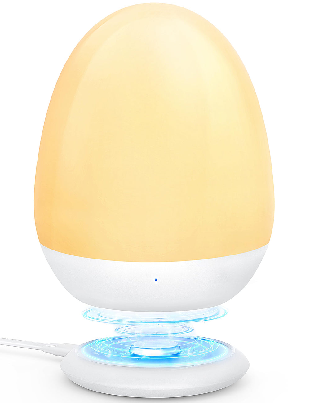 MediAcous night light for kids with egg design provides gentle guidance during bedtime.