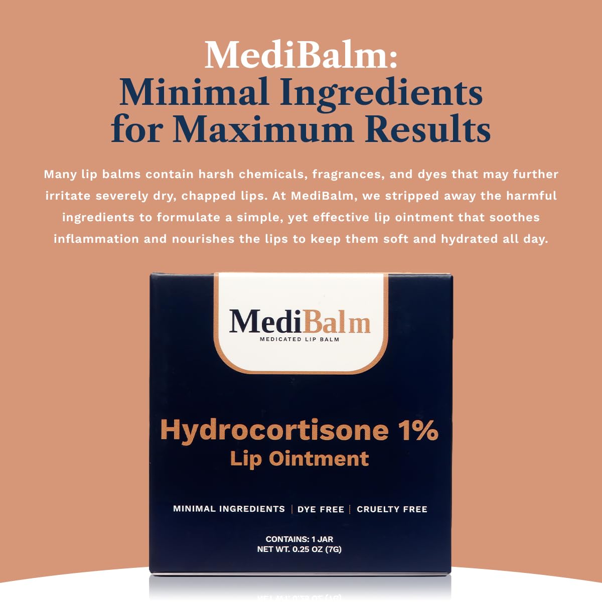 Winter-ready lips with MediBalm protecting against weather dryness.