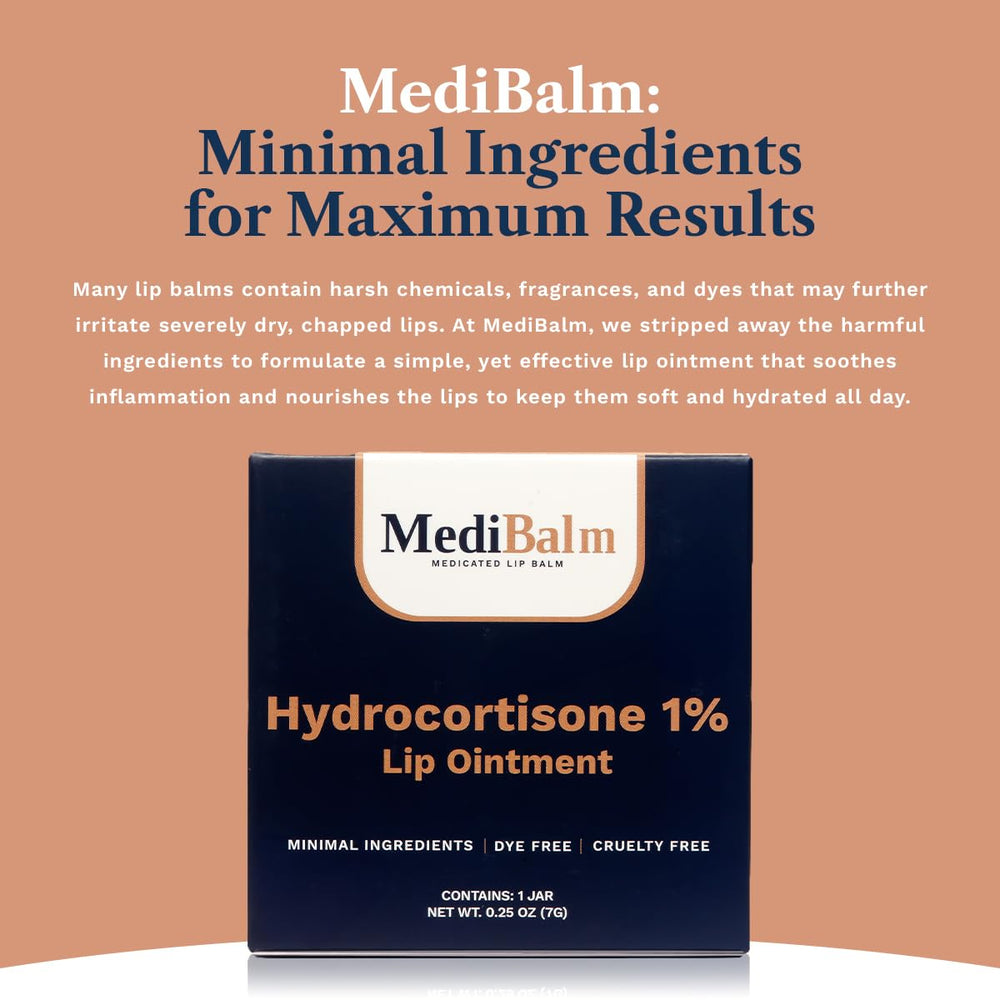 Winter-ready lips with MediBalm protecting against weather dryness.