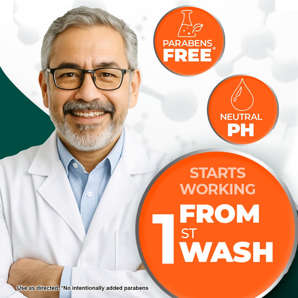 Medicasp coal tar shampoo lather application demonstrated for scalp massage