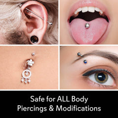 MediCleanse aftercare spray used on piercings and tattoos.