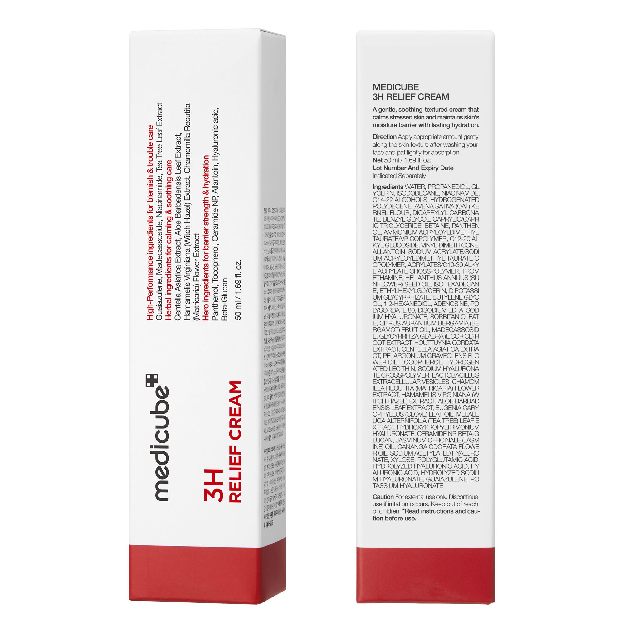 Medicube 3H Daily Relief Cream presented for all skin types
