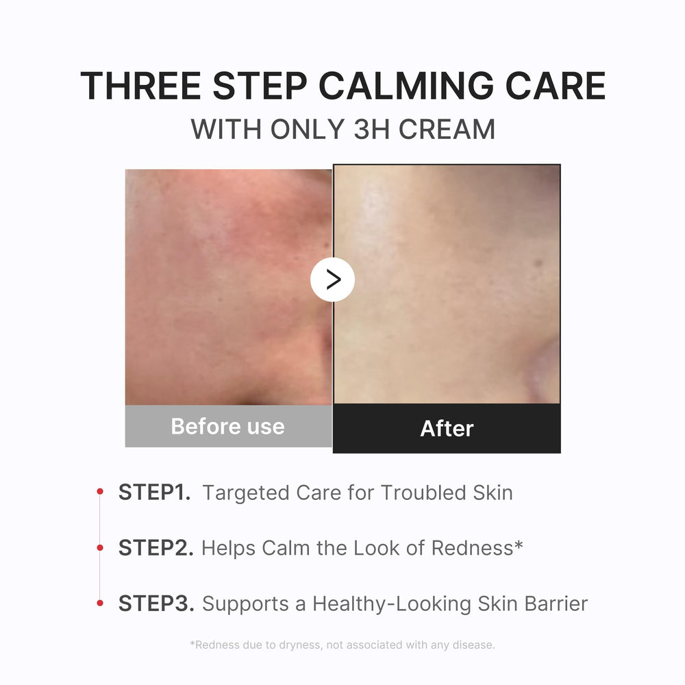 Medicube 3H Daily Relief Cream routine step graphic for night care