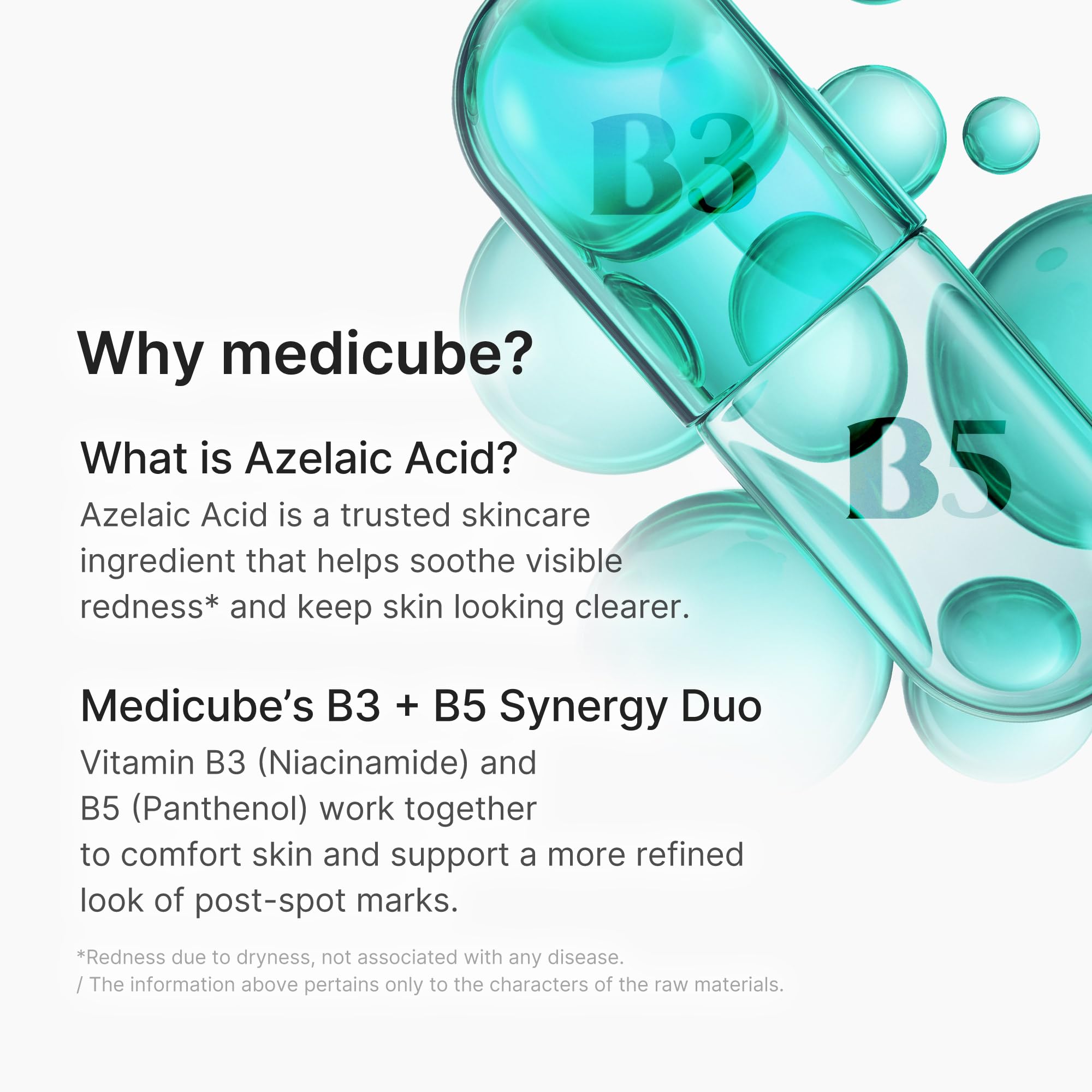 Medicube Azelaic Acid 10 soothing serum application steps demonstrate easy layering in routine.