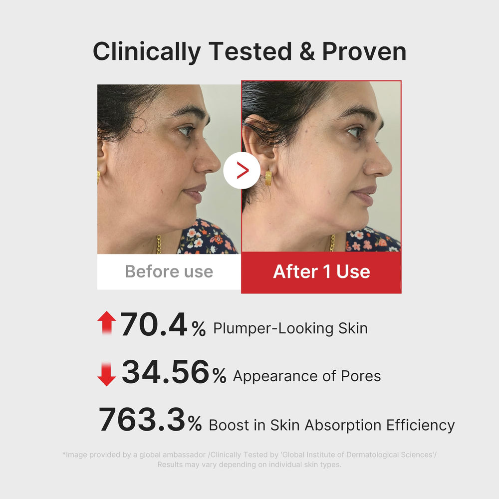 Medicube Booster Pro radiant glow from targeted massage.