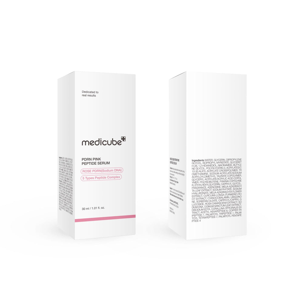 Medicube Elegant packaging box and bottle for premium at-home care