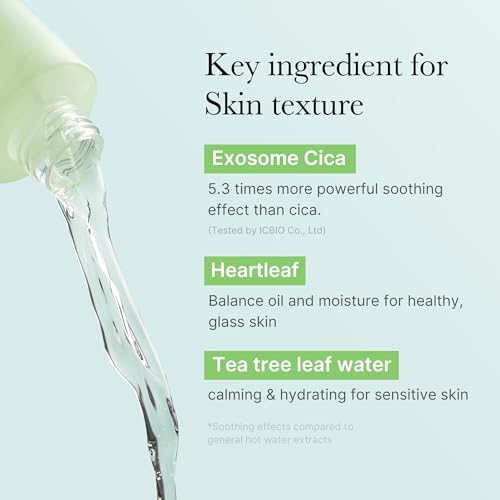 Label information emphasizes Exosome Cica and key soothing ingredients