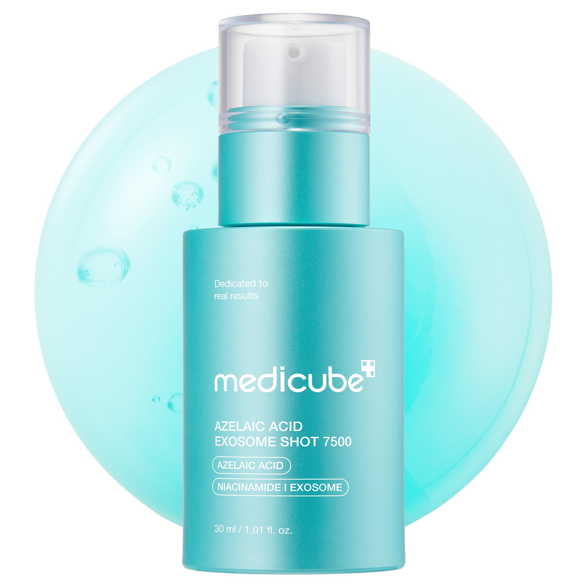Medicube Exosome Shot bottle closeup for daily hydration and easy use