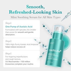 Medicube Exosome Shot serum applied with smooth texture and fast absorption