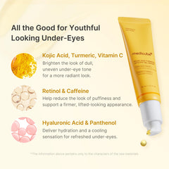 Medicube eye serum cooling sensation helps soothe and depuff.