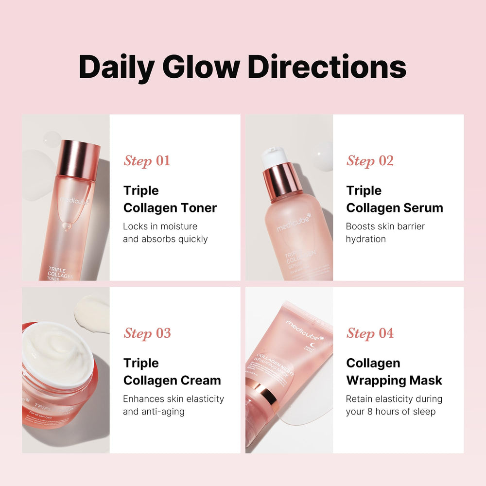 Medicube Glass Skin Collagen Cream tub—smooths texture and tightens pores