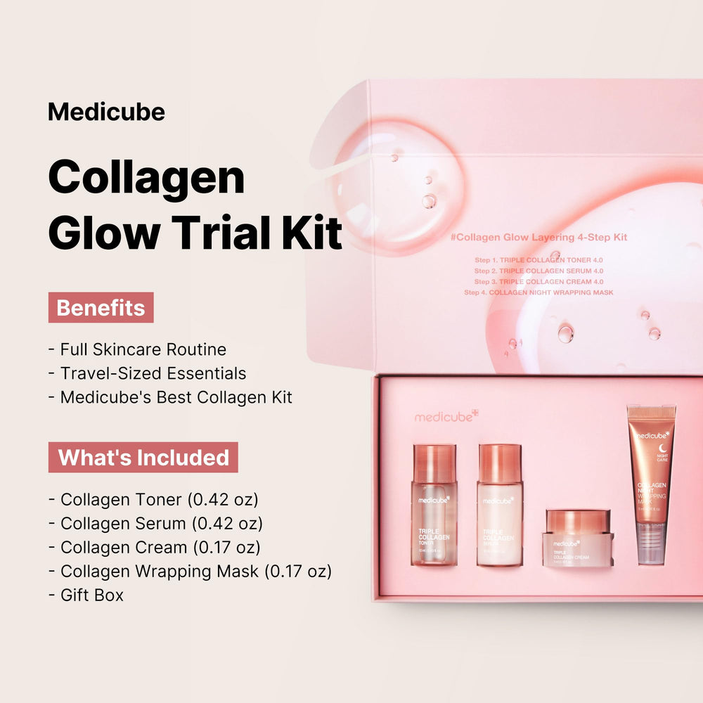 Medicube Glass Skin Collagen Serum bottle—deep moisture for glow