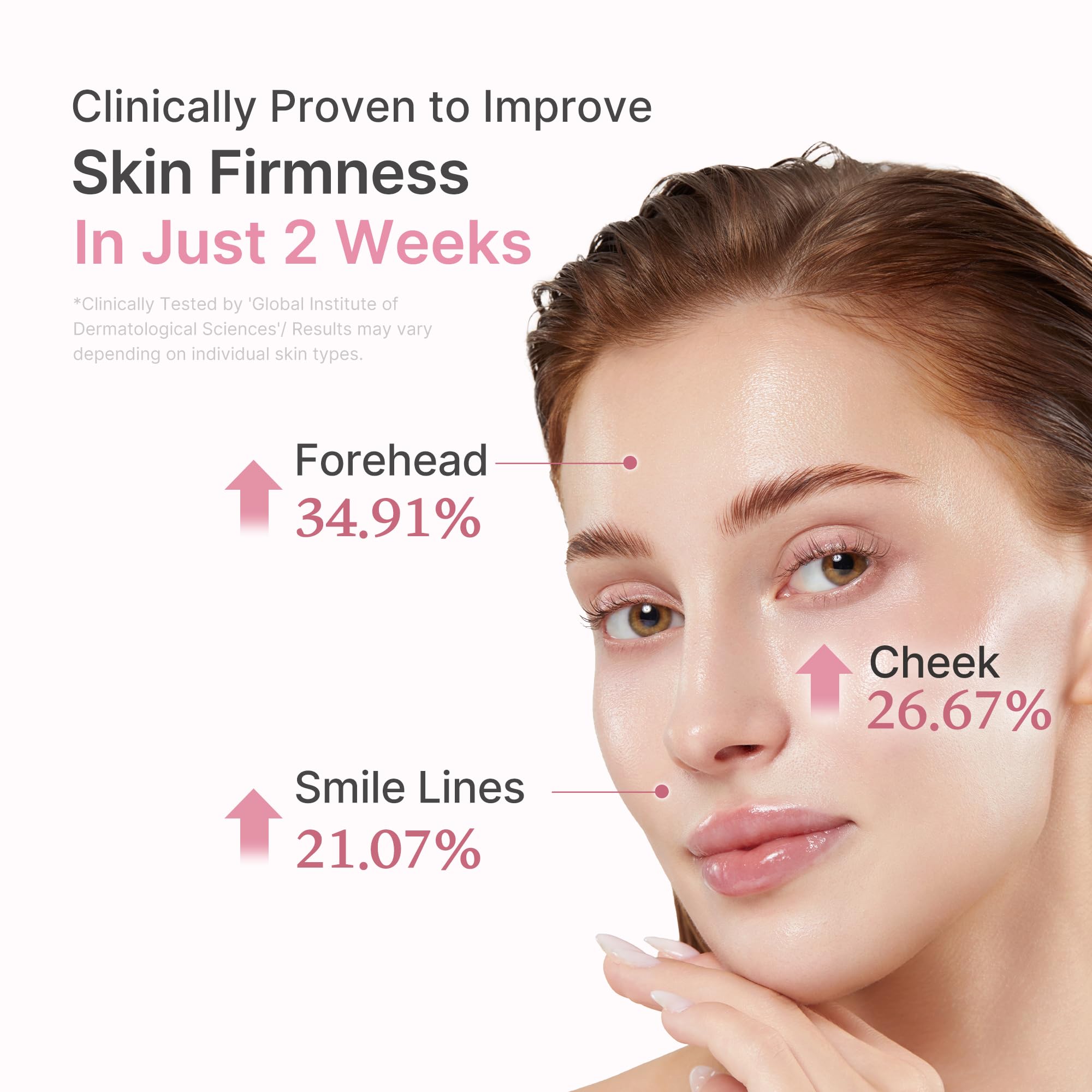 Medicube Glowing skin close-up showing smooth texture and radiance