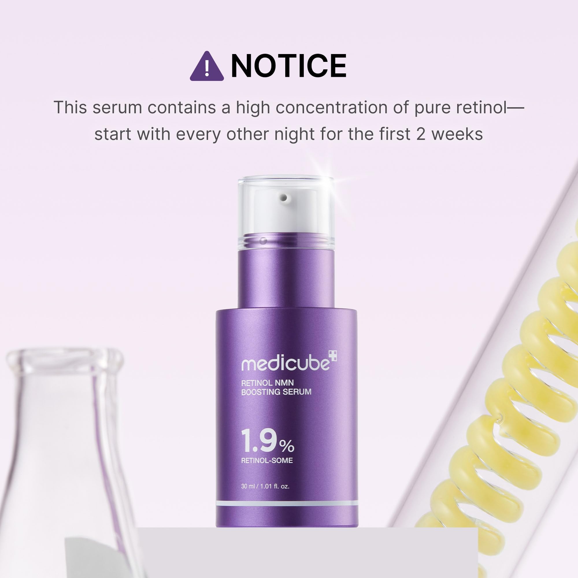 Medicube hydrated skin sheen after serum application