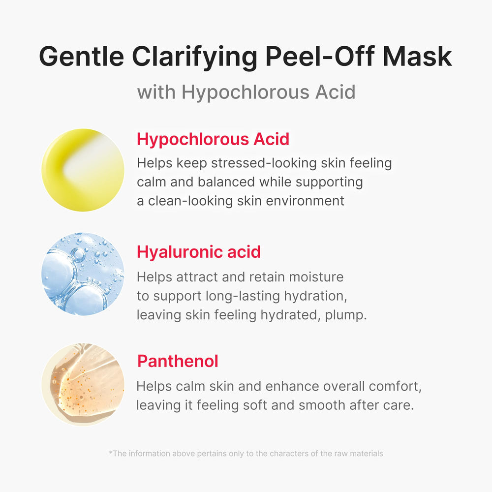 Medicube Hypochlorous Acid Peel Mask on dry skin aiming for clarity and balance.