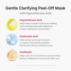 Medicube Hypochlorous Acid Peel Mask on dry skin aiming for clarity and balance.