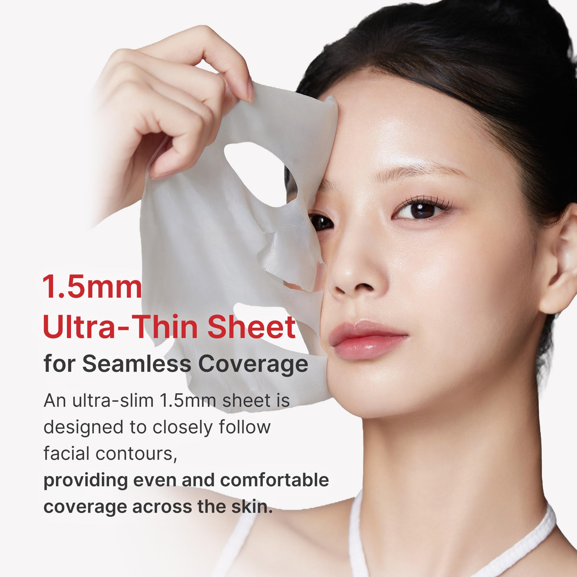 Medicube Hypochlorous peel-off process during removal and reveal of surface impurities.