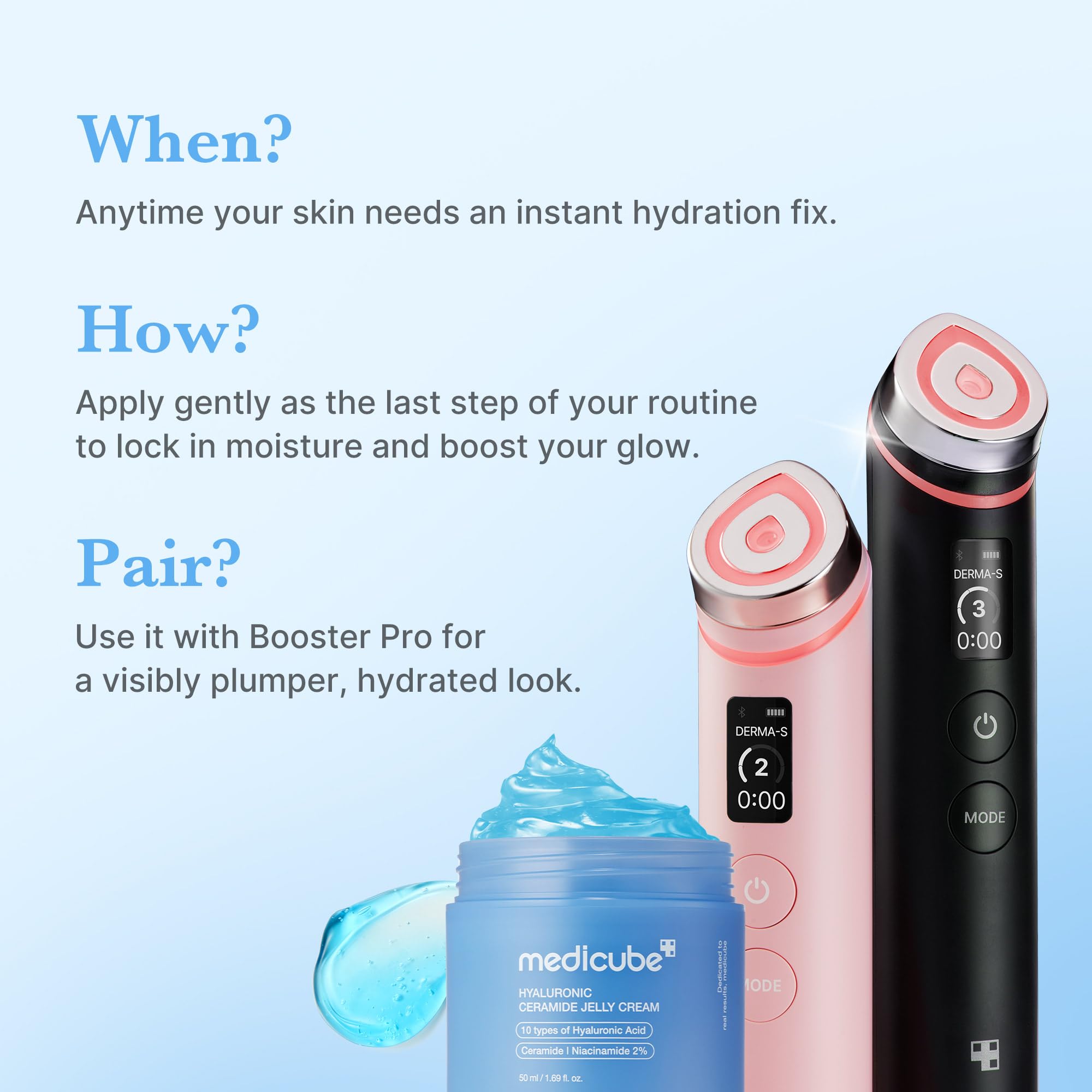 Medicube Jelly Cream cooling effect conveys refreshing sensation