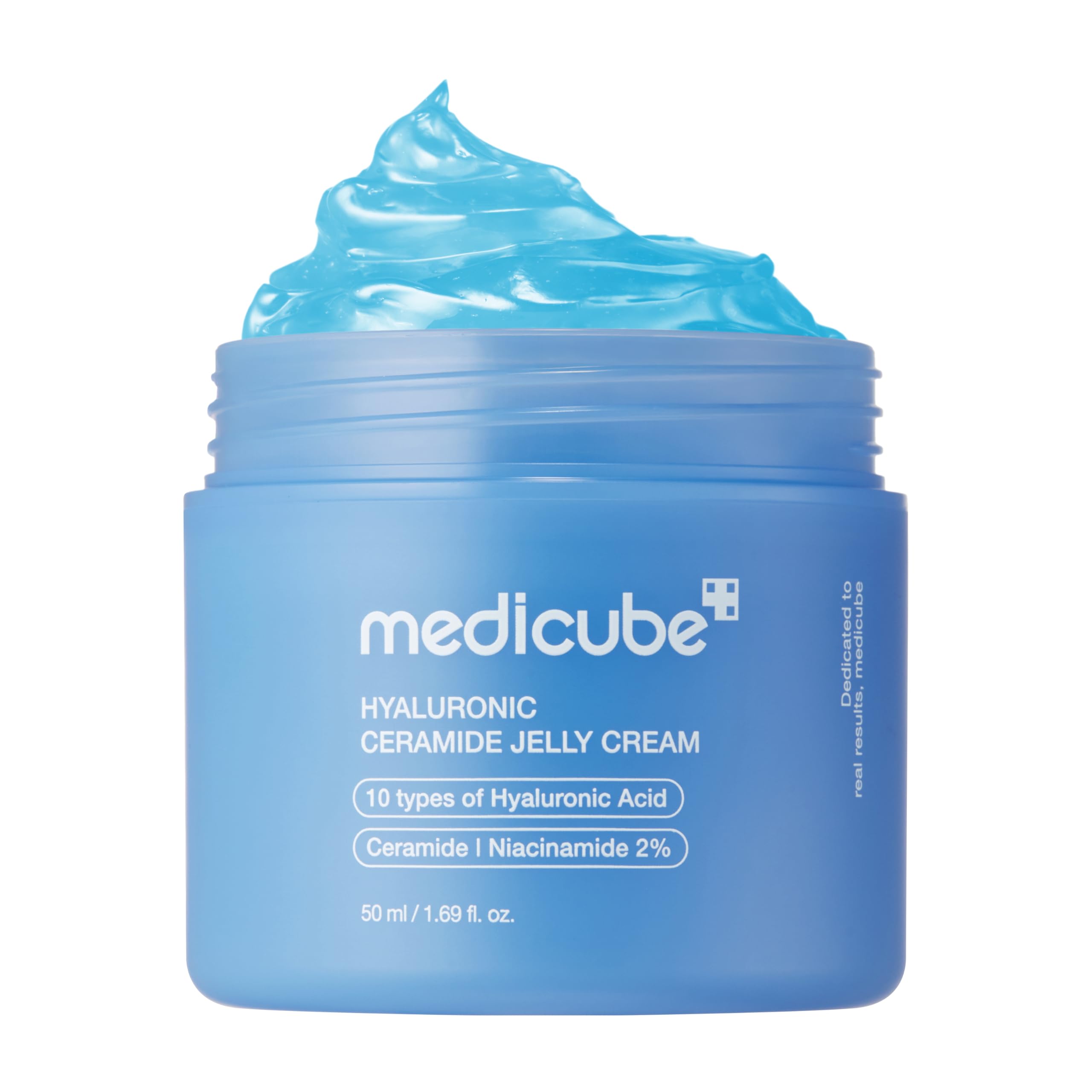 Medicube Jelly Cream with Hyaluronic Acid bottle shows hydration potential