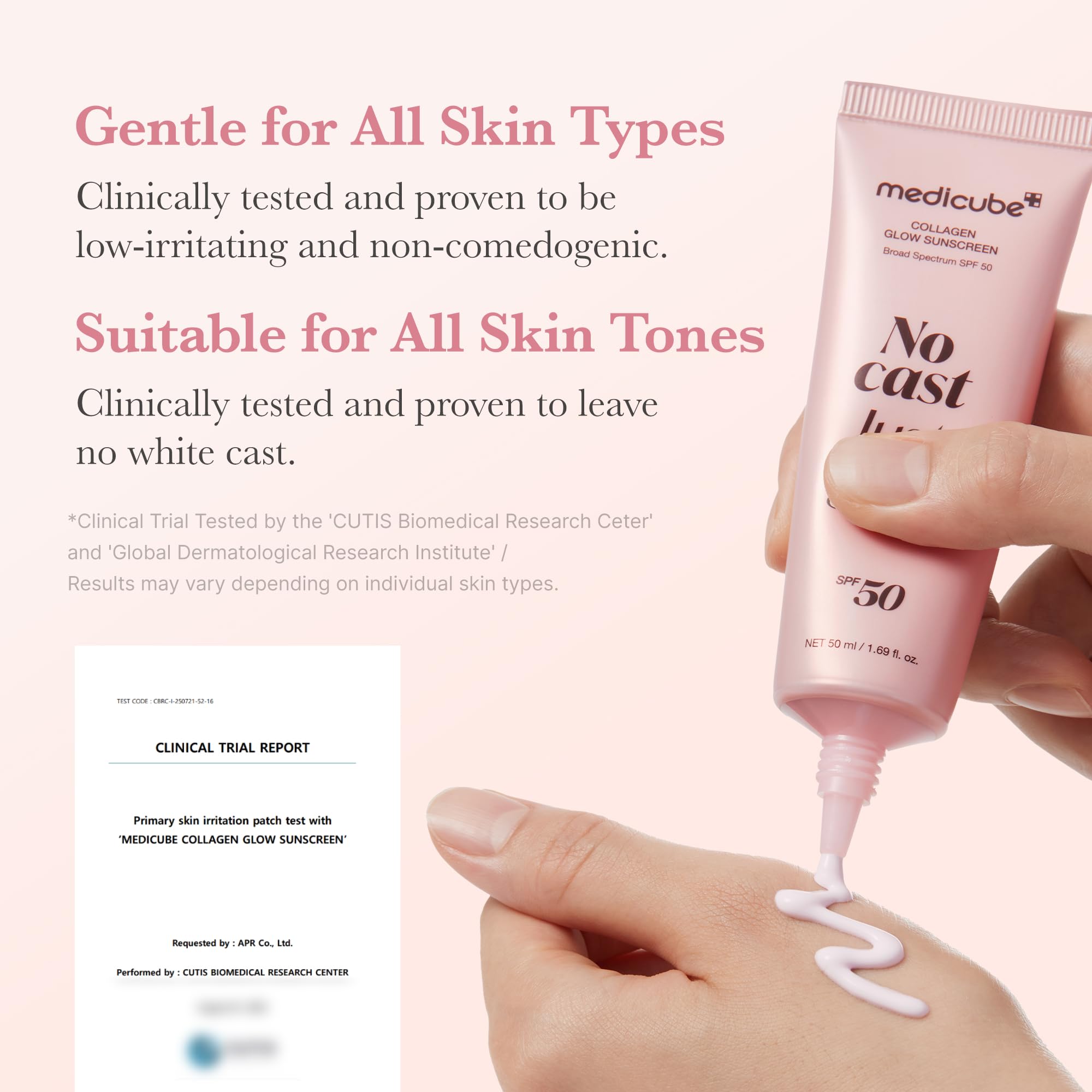 Medicube No Cast Just Glow hydration-boost formula with hyaluronic acid and ceramides