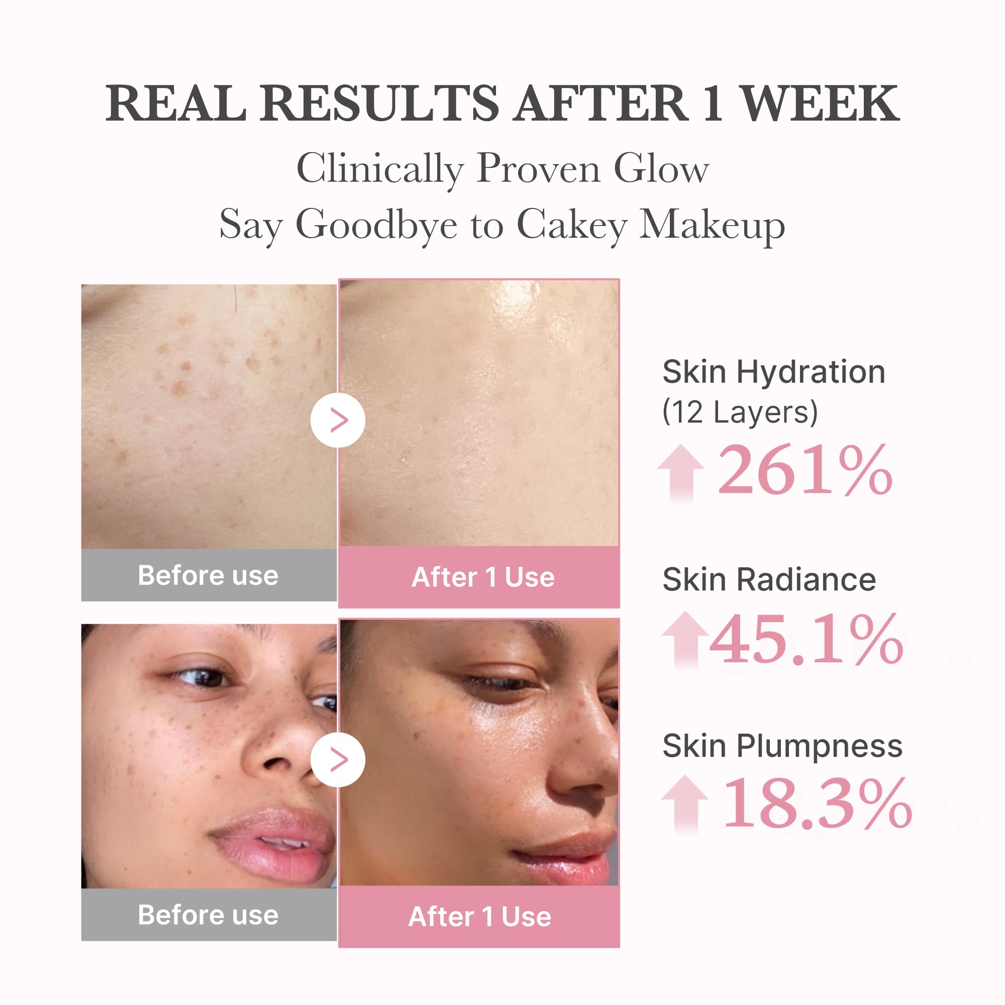 Medicube PDRN Pink Bubble Serum texture spreading smoothly on skin